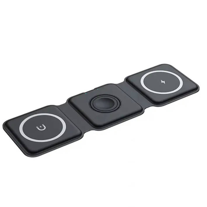 3 in 1 Qi Folding Magnetic Wireless Chargers for Mobile Phone Smart Watch