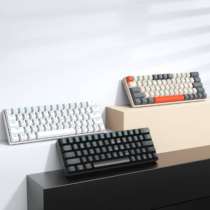 Custom Logo Mechanical Keyboard Rainbow RGB Gaming Keyboard