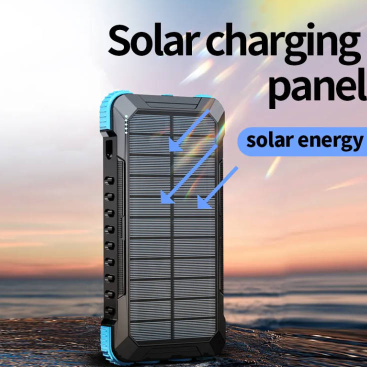 Custom logo Portable Charging Magnetic Wireless Solar Power Banks