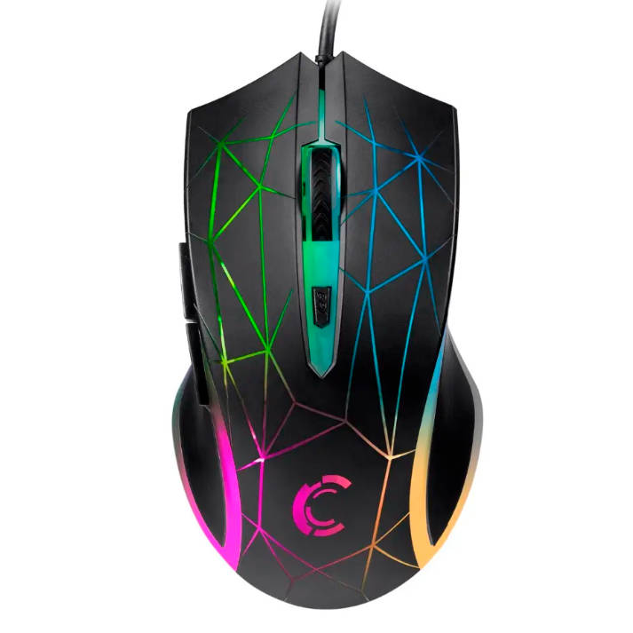 E-sport Tournament Rainbow RGB Gaming Mouse with RGB LED