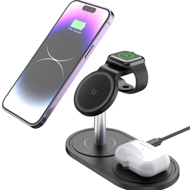 Portable Magnetic Wireless Charger Holder for Mobile Phone Earphone Smart Watch