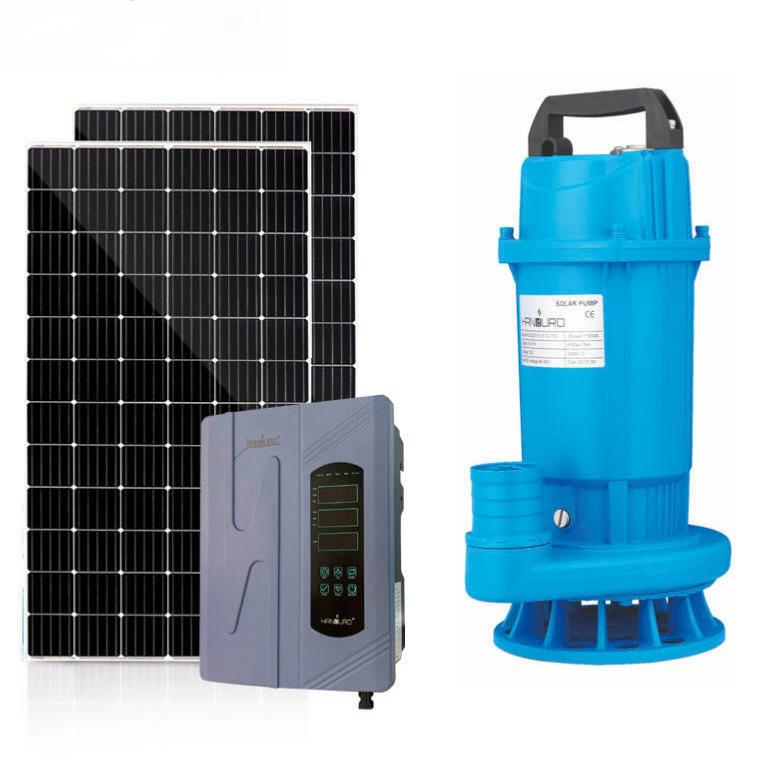 110V 750W 1Hp AC DC Solar Submersible Sewerage Sewage Water Pump